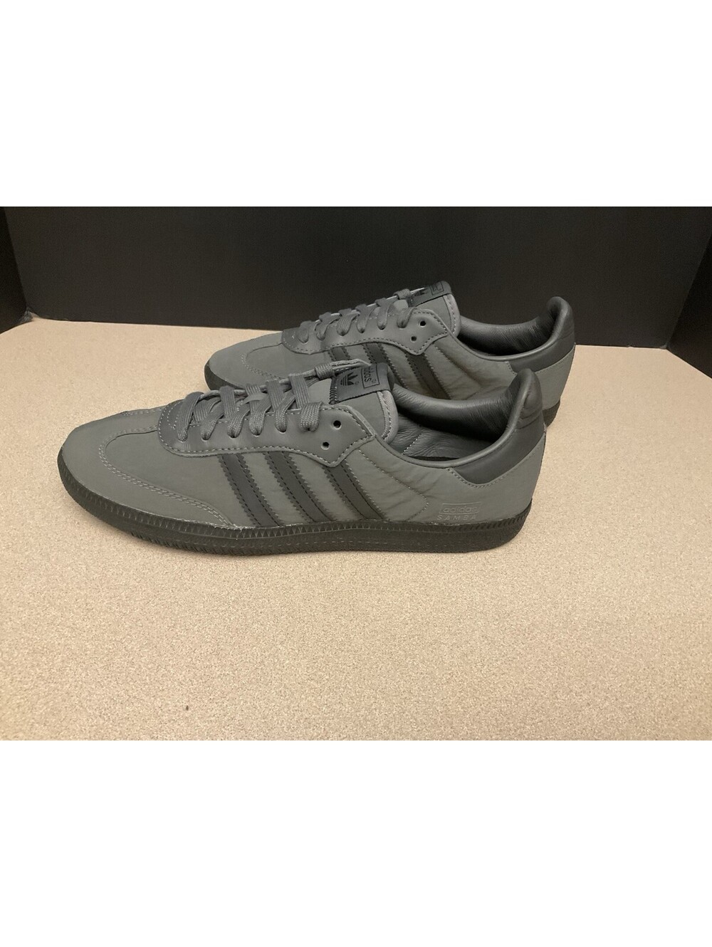 Adidas Samba OG Nylon Reflective Grey/Core Black Shoes. Mens 6.5. Womens 7.5.